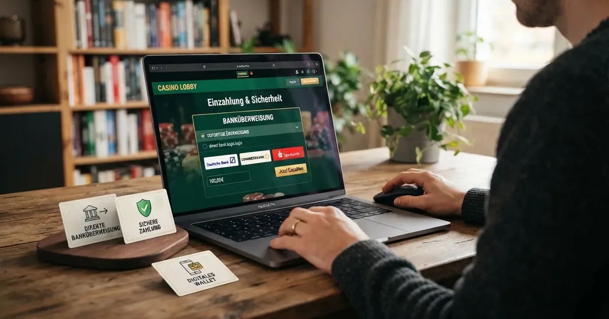 Online Casino mit Bankueberweisung bezahlen in Deutschland