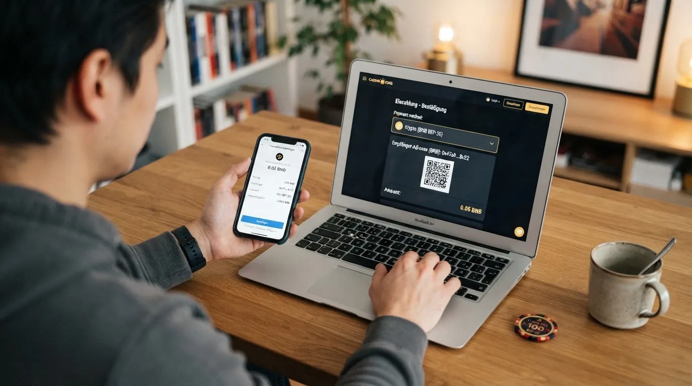 BNB-Einzahlungsprozess: Wallet → BEP-20 → Casino-Guthaben in Minuten