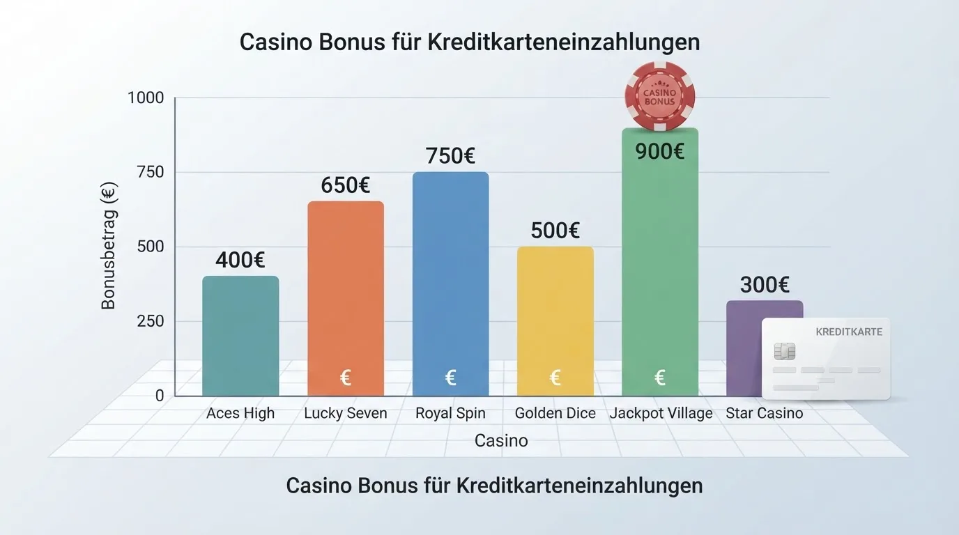Bonus-Angebote der geprüften Kreditkarten-Casinos im direkten Vergleich