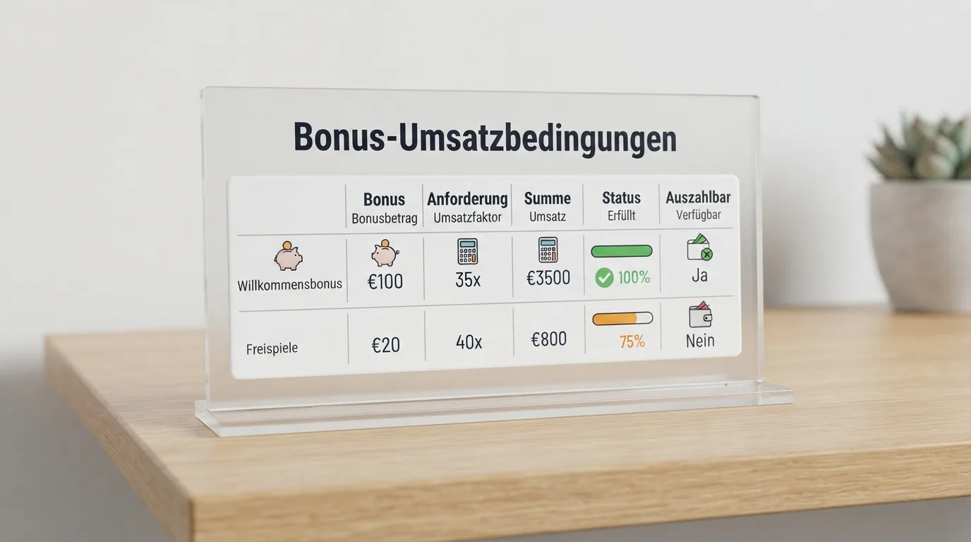 Bonus-Umsatzbedingungen