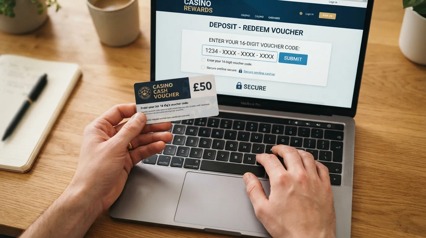 Die vier Schritte der paysafecard-Einzahlung als schematische Darstellung