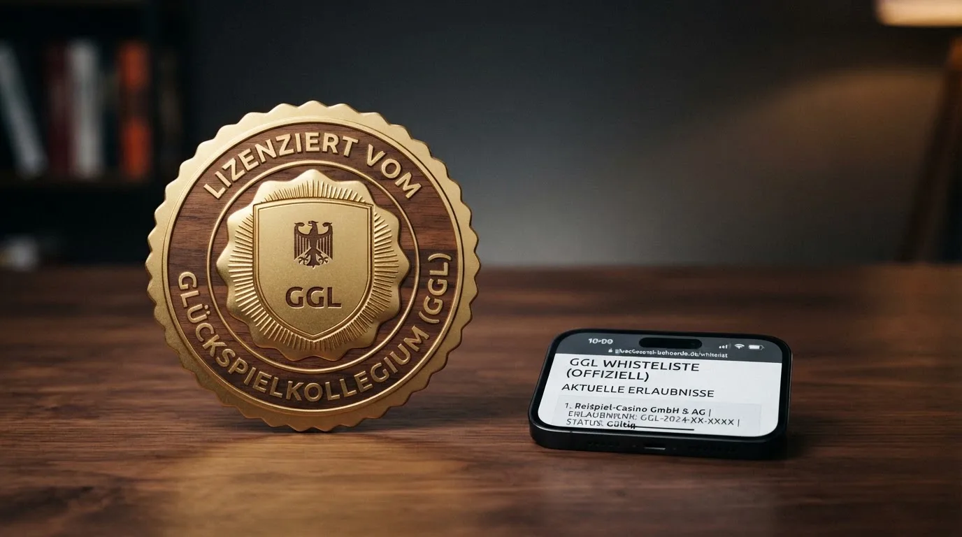 Offizielles GGL-Logo oder Screenshot der GGL-Whitelist mit einem gelisteten Anbieter