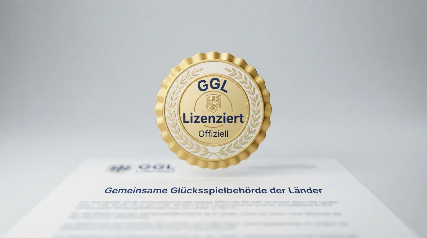 Schematische Darstellung: GGL-Prüfsiegel, Whitelist-Auszug und GlüStV-Schlagworte