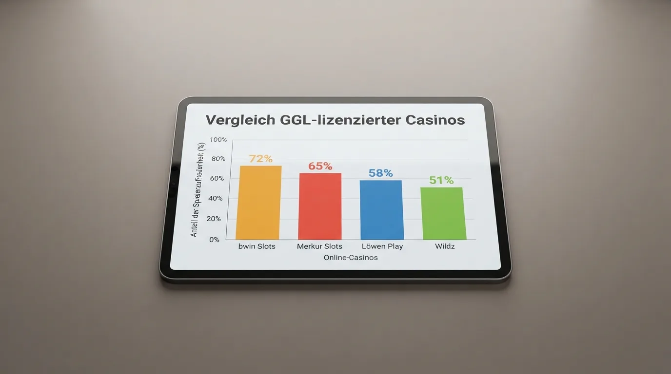 Vergleichstabelle der geprüften Google-Pay-Casinos mit Lizenz- und Bonusangaben