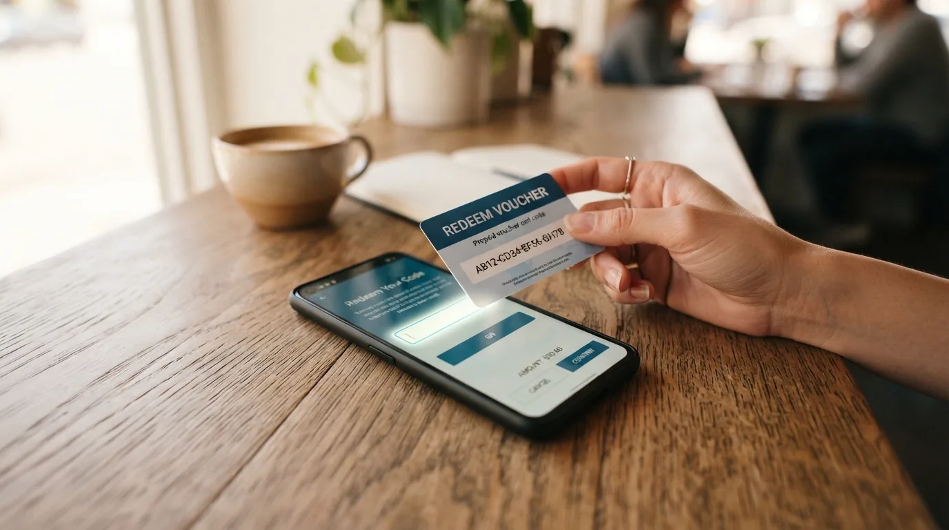 Smartphone mit geöffneter Casino-App und paysafecard-PIN