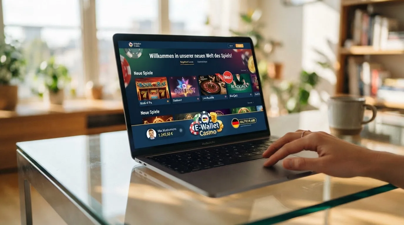 Casino-Neuzugang mit MiFinity-Symbol und deutlich sichtbarer Neu-Kennzeichnung