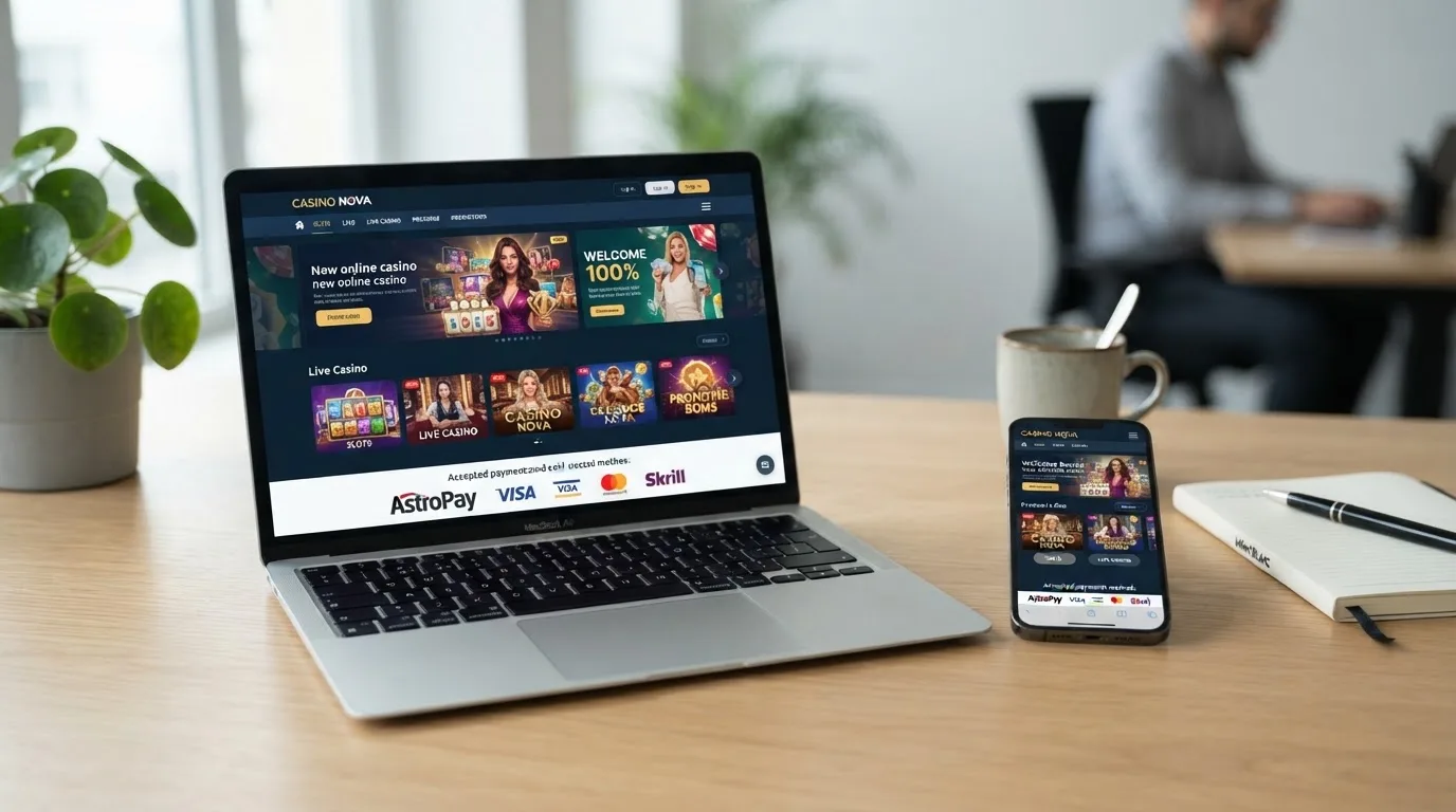 Neue Casino-Startseiten mit AstroPay-Logo im Footer-Zahlungsmethoden-Bereich