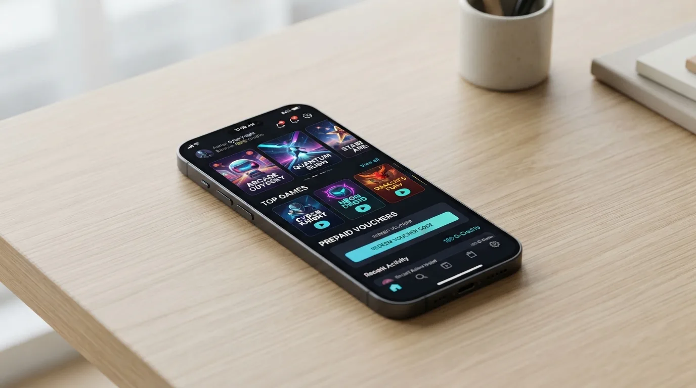 Modernes Casino-Interface auf Smartphone mit Paysafecard-Logo im Zahlungsbereich