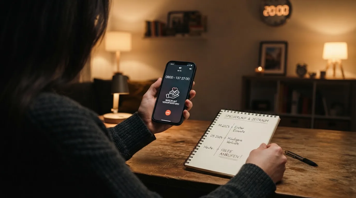 Visuelles: BIOEG-Hotline-Nummer und check-dein-spiel.de-Logo mit Uhr-Symbol fuer die Oeffnungszeiten