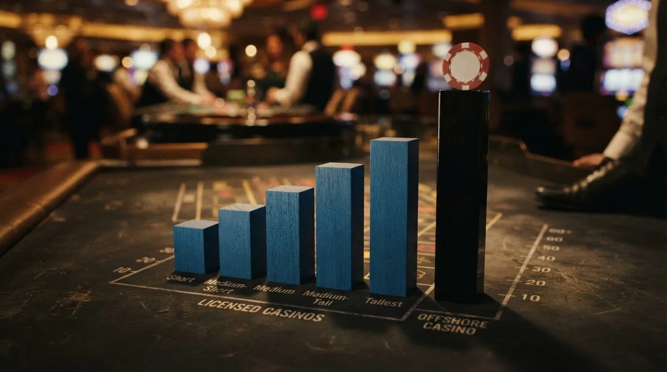 Balkendiagramm: Bonus-Hoehe und Freispiel-Anzahl der zehn Casinos im direkten Vergleich