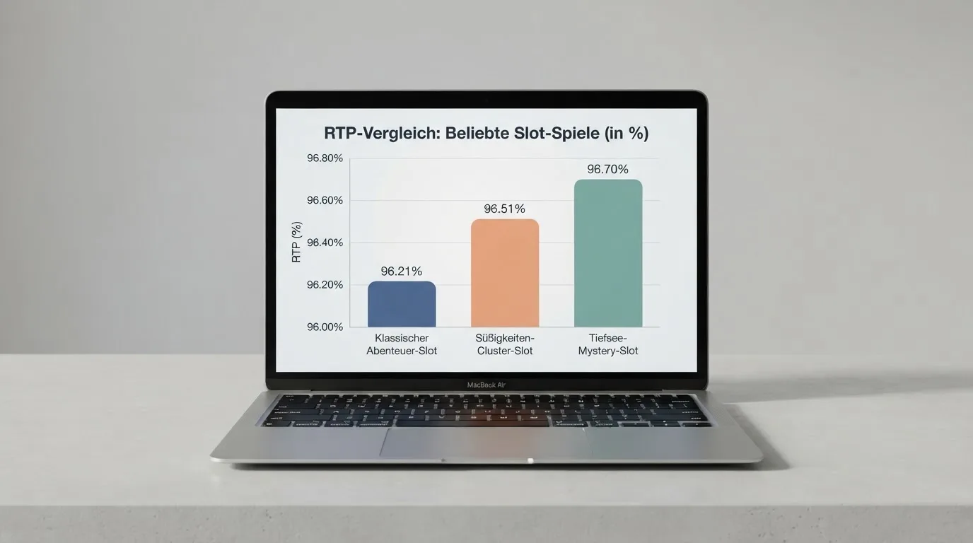Slot-Walzen mit eingeblendeten RTP-Prozentwerten