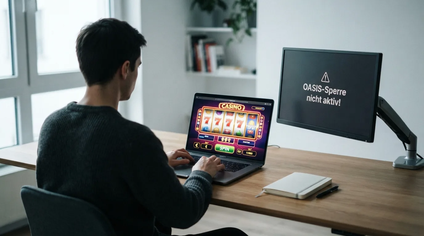 Die Schutzlücke visualisiert: deutsche Spielerschutz-Systeme, die bei Offshore-Casinos ins Leere laufen